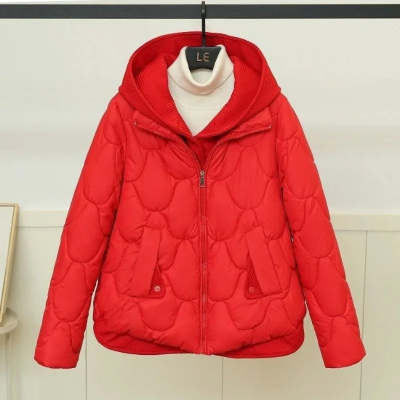 Women's Short Hooded Cotton Coat