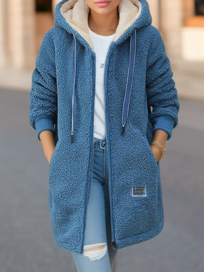 Warm Fleece Zip-Up Hoodie