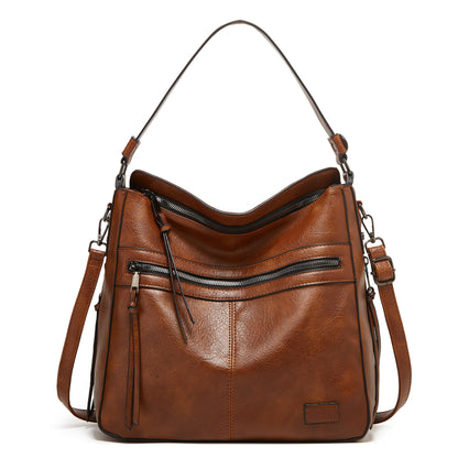 Large Capacity Leather Shoulder Bag