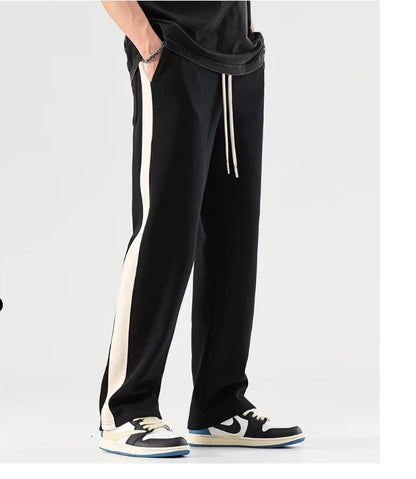 Moda Elite | Spodnie z szerokimi nogawkami w bloki kolorów