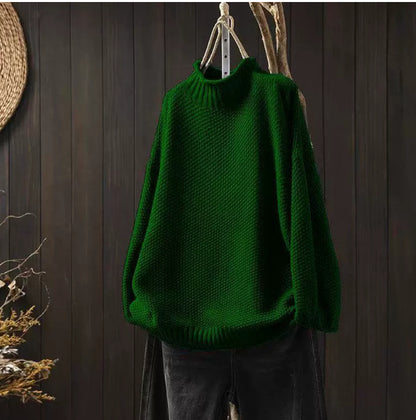 Loose Knit Mock Neck Sweater