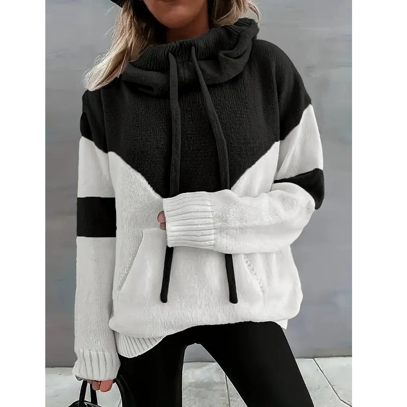 Soft Colorblock Hoodie Pullover