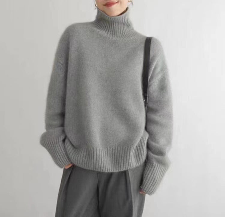 Thick Turtleneck Cashmere Sweater