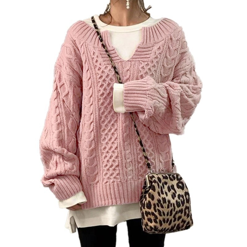 Chunky Cable Knit Oversized Sweater