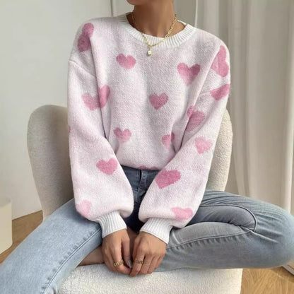 LoveHeart Cozy Knit Sweater