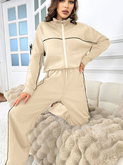 Women's Half Turtleneck Knit Set