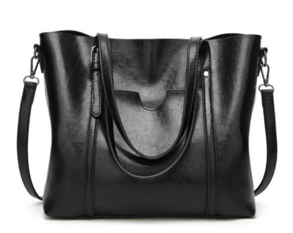 Hand-Painted Leather Handbag