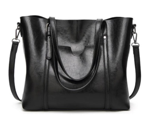 Hand-Painted Leather Handbag