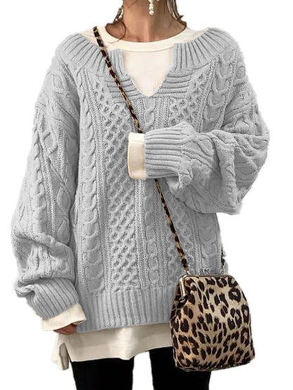 Chunky Cable Knit Oversized Sweater