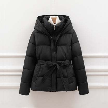 Belted Hooded Puffer Jacket