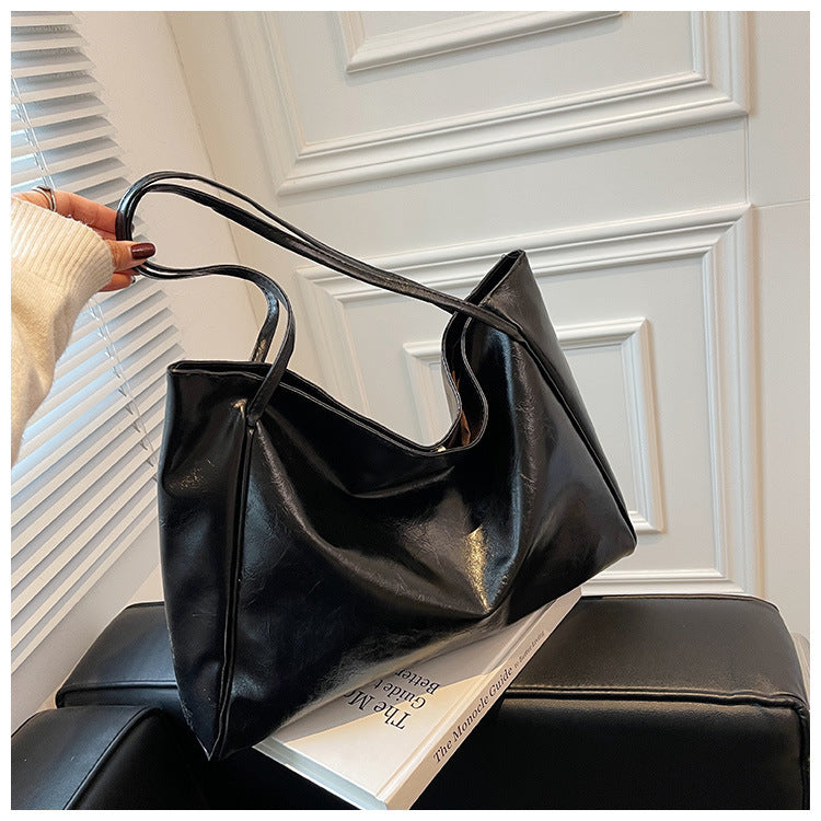 Vintage Large Capacity Leather Tote Bag