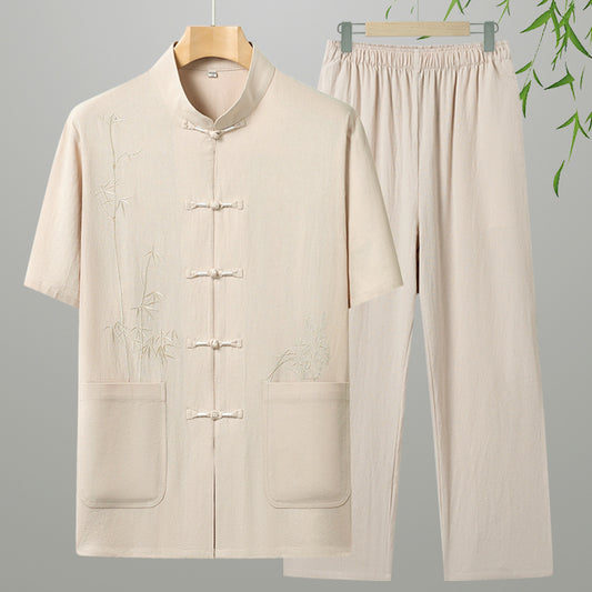 Moda Elite | Dwuczęściowy, swobodny strój z bawełny