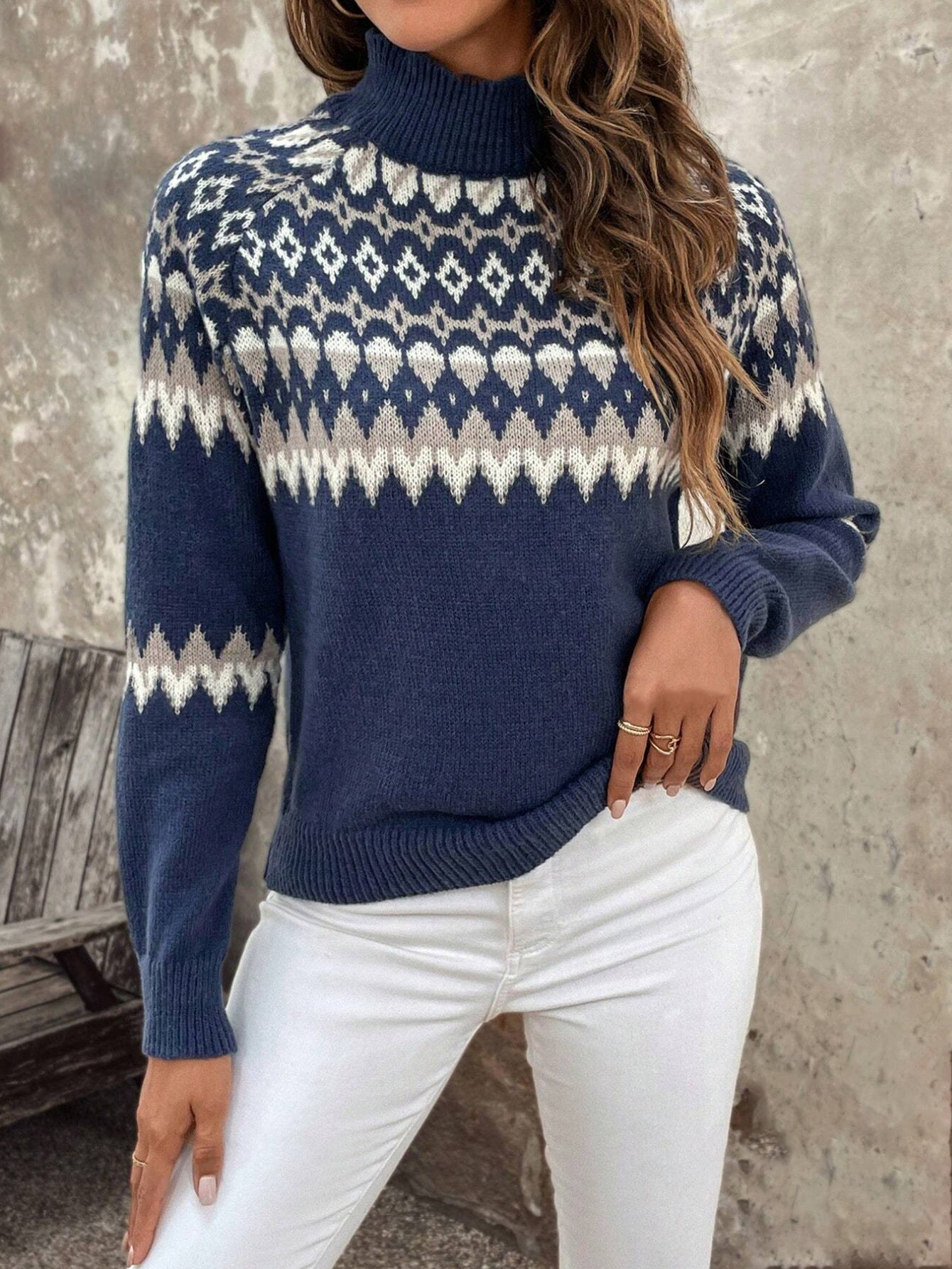 Nordic Jacquard Knit Sweater