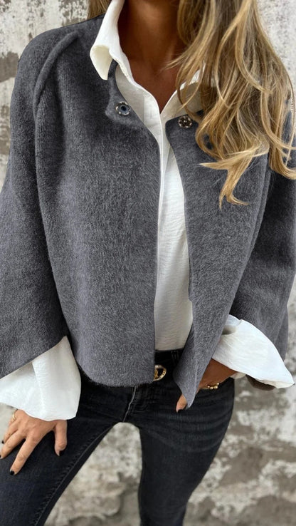 Cozy Batwing Sleeve Cashmere Cardigan