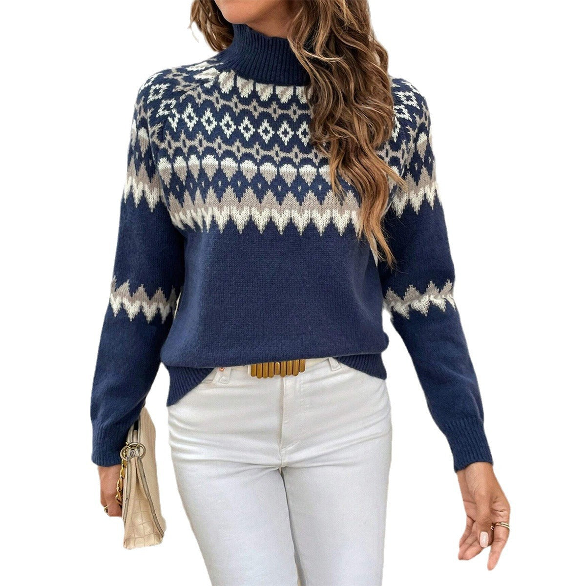 Nordic Jacquard Knit Sweater