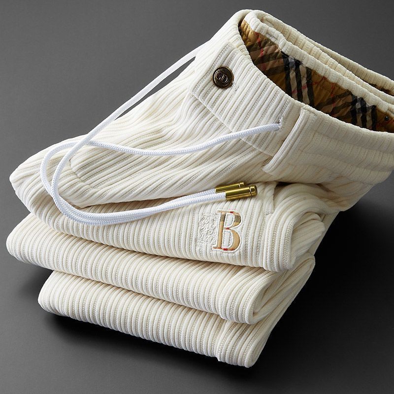 Moda Elite | Miękkie spodnie sztruksowe do noszenia na co dzień