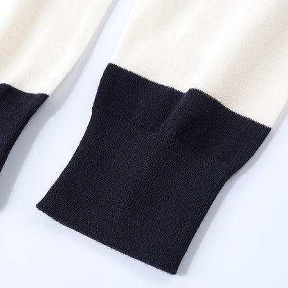 Moda Elite | Sweter z cienkiej dzianiny żakardowej