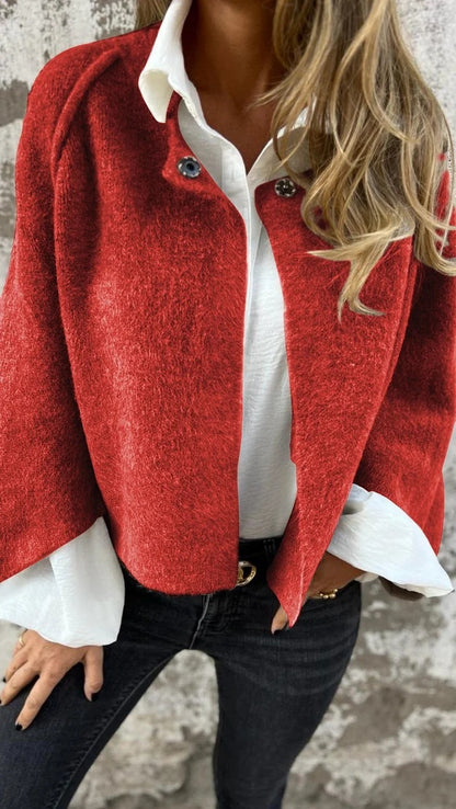 Cozy Batwing Sleeve Cashmere Cardigan