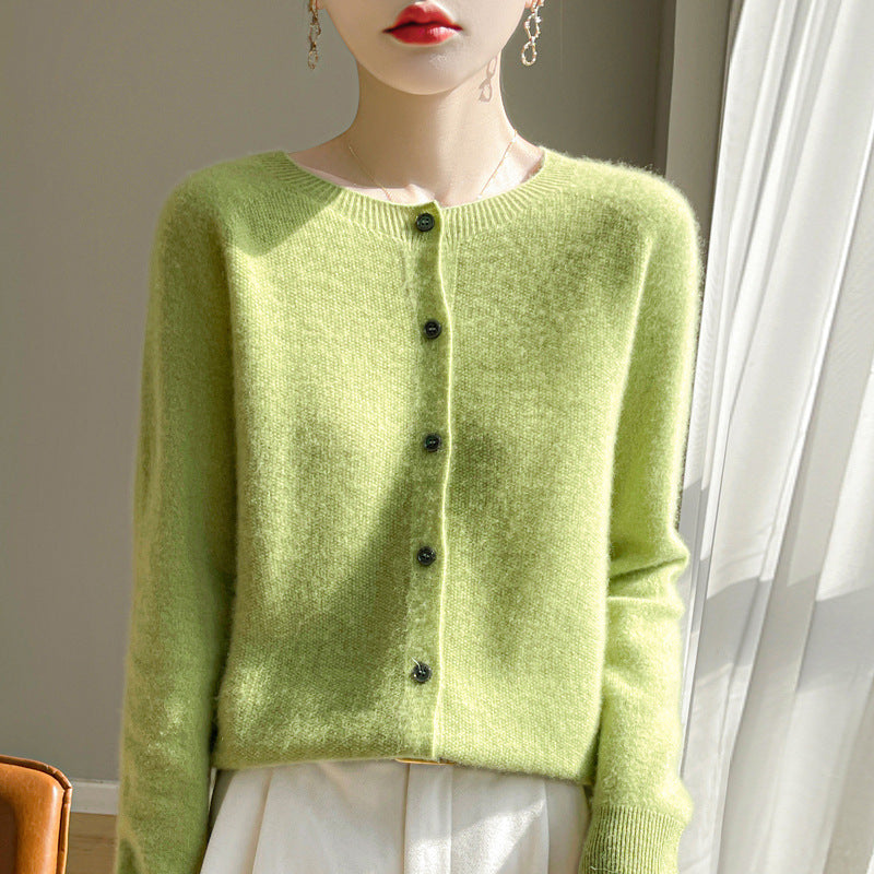 Plus Size Loose Knit Cardigan