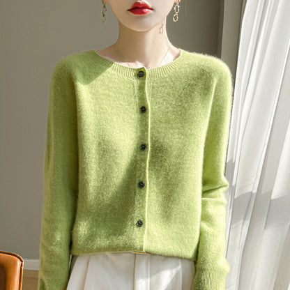Plus Size Loose Knit Cardigan