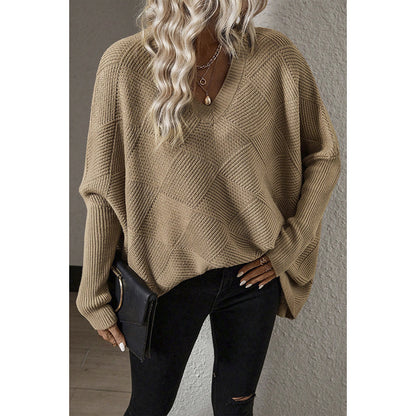 Cozy Textured Oversize Knit Sweater