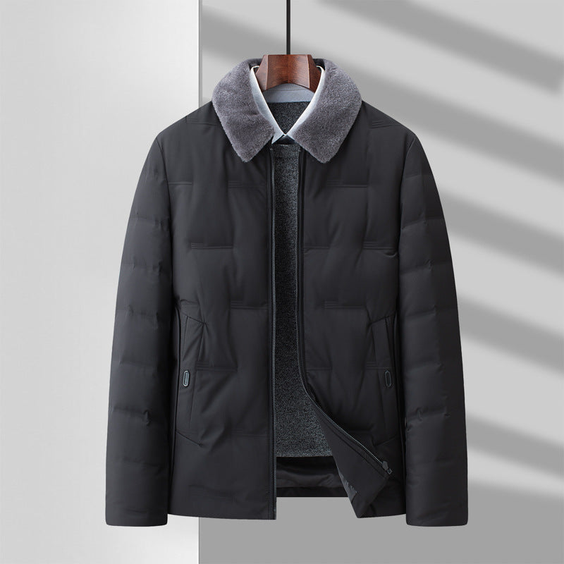 Odpinana wełniana kurtka z klapami