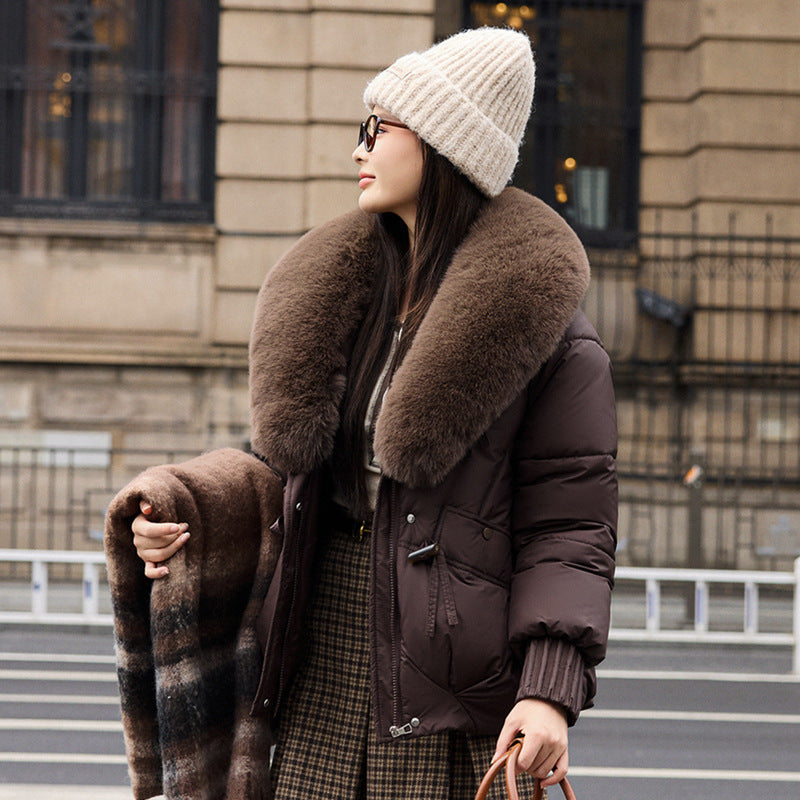 Fur Collar Padded Coat