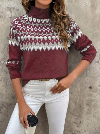 Nordic Jacquard Knit Sweater