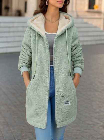 Warm Fleece Zip-Up Hoodie