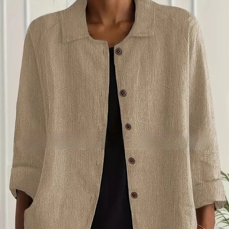 Lightweight Collared Casual Cardigan Jacket