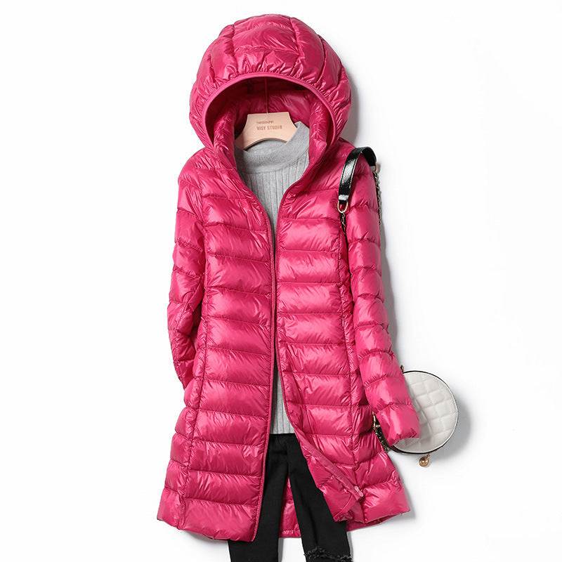 Lightweight Hooded Down Jacket