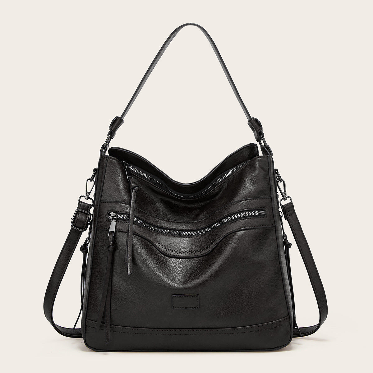 Large Capacity Leather Shoulder Bag