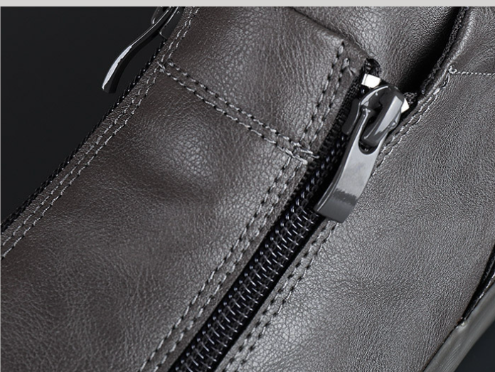 Męskie, codzienne trampki zapinane na suwak