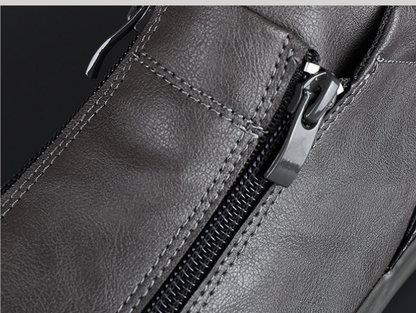 Męskie, codzienne trampki zapinane na suwak