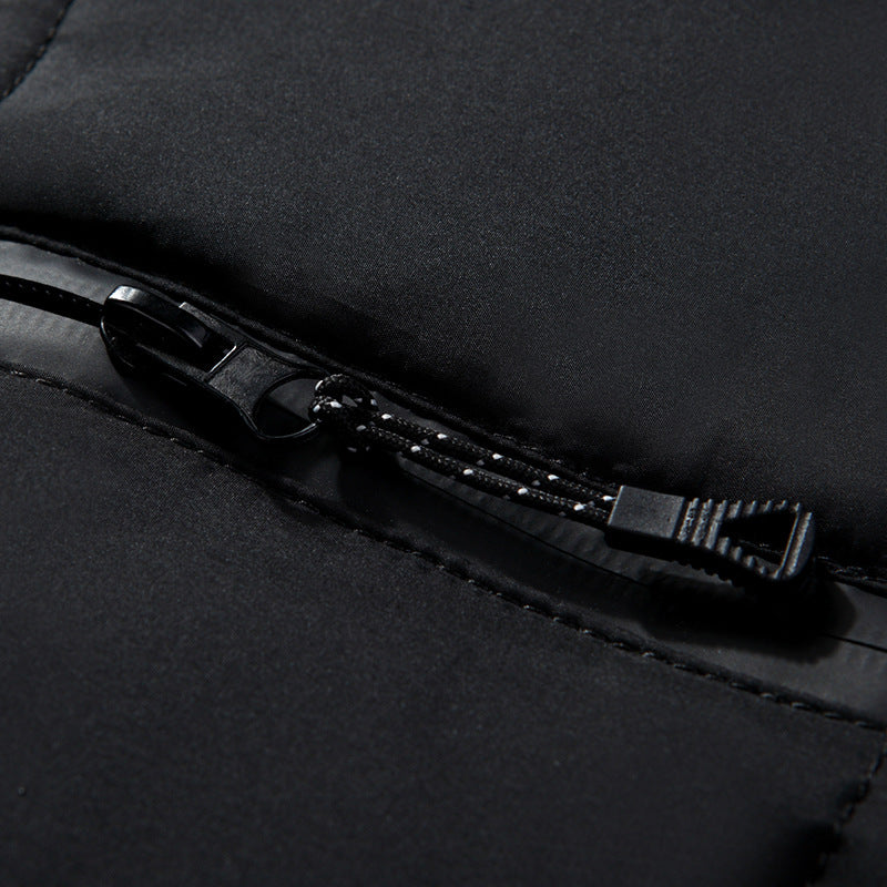 Ciepła męska kurtka z kapturem