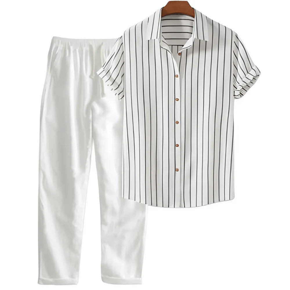 Moda Elite | Luźny, letni strój z nadrukiem