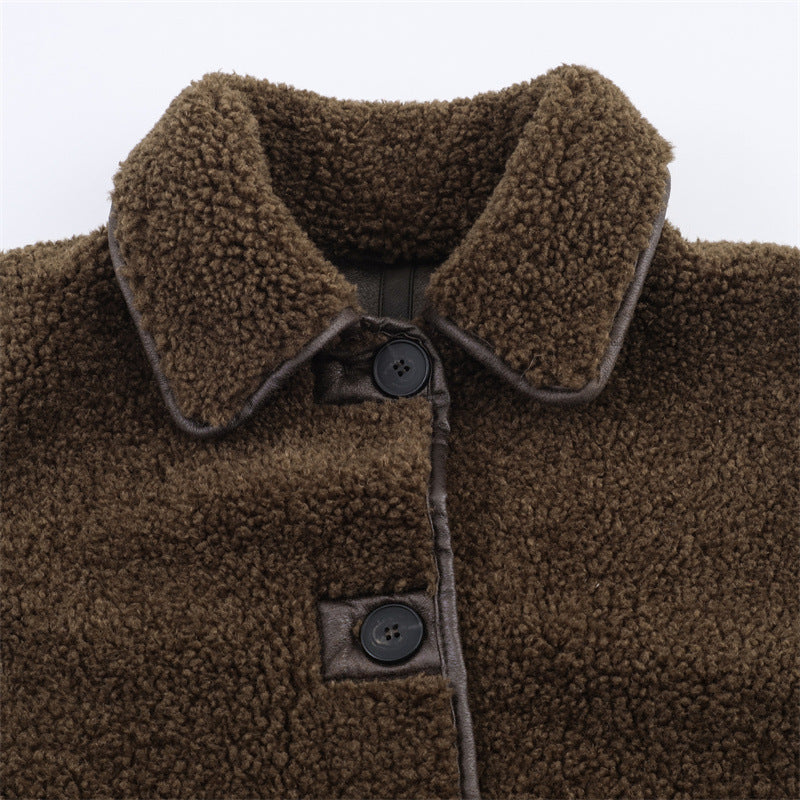Double-Sided Casual Teddy Wool Coat