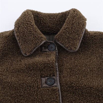 Double-Sided Casual Teddy Wool Coat