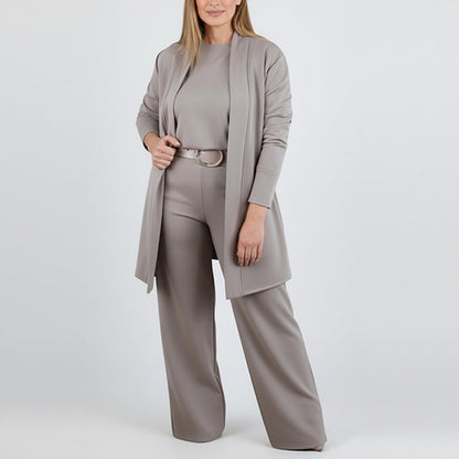 Belted Long Sleeve Top & Pants Set