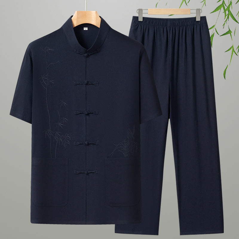 Moda Elite | Dwuczęściowy, swobodny strój z bawełny