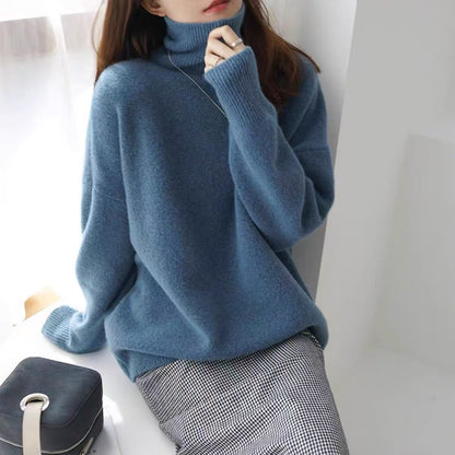 Thick Turtleneck Cashmere Sweater