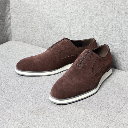 Eleganckie zamszowe buty typu Oxford