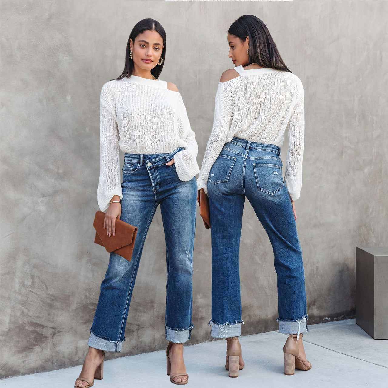 Casual Loose Fit Denim Jeans