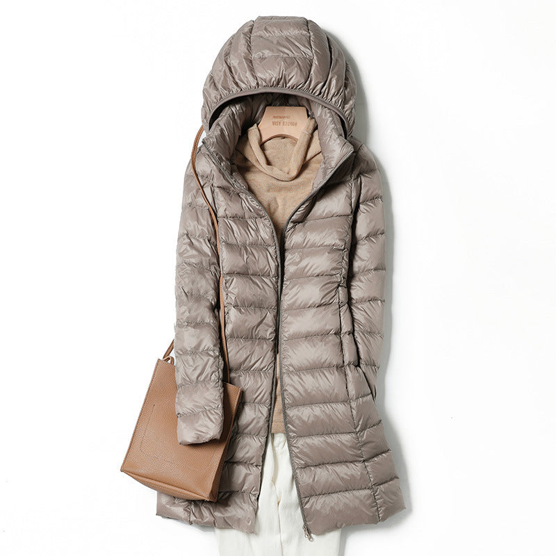 Lightweight Hooded Down Jacket