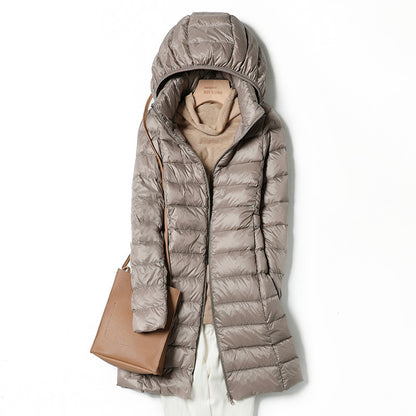 Lightweight Hooded Down Jacket