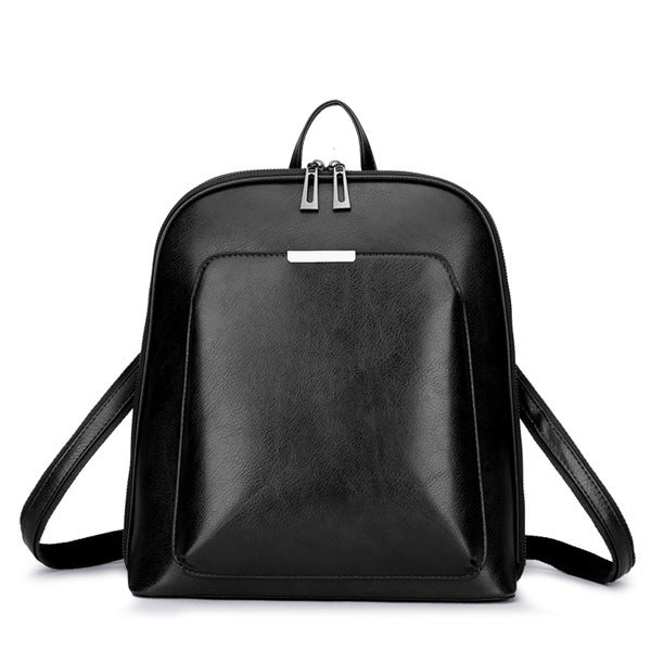 Classic Leather Casual Backpack