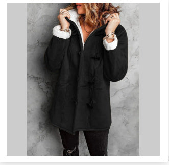Faux Shearling Toggle Winter Coat