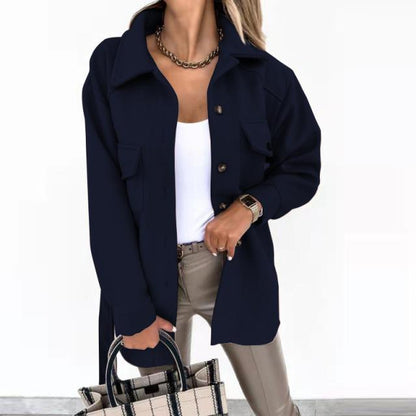 Belted Pocket Button Jacket