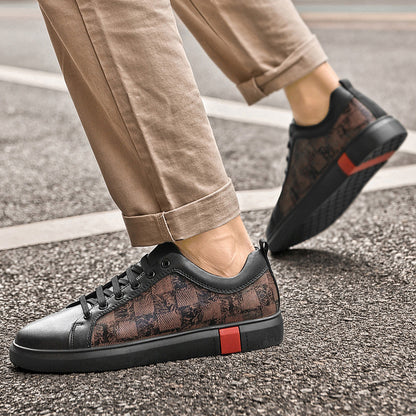 Trampki casualowe ze skóry bydlęcej