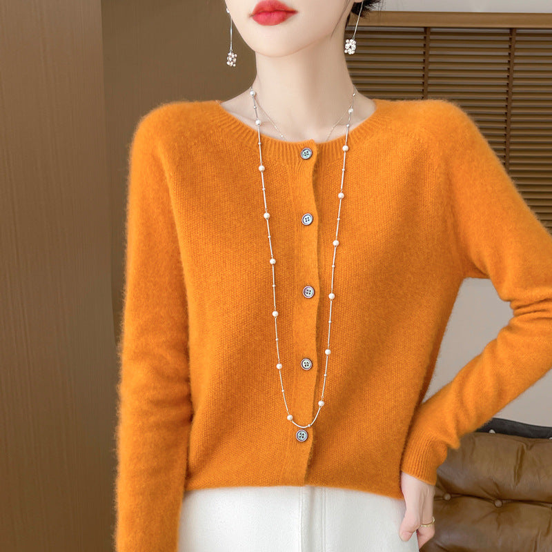 Plus Size Loose Knit Cardigan